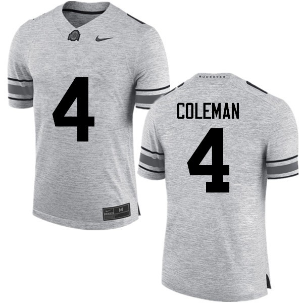 Ohio State Buckeyes #4 Kurt Coleman Men Stitched Jersey Gray